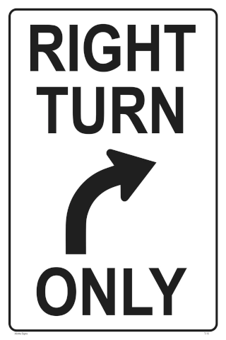 Right Turn Only